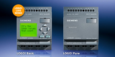 Simatic Logo, Siemens Logo, Siemens PLC .